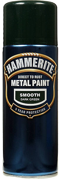 Hammerite Dark green Gloss Protector Spray paint, 400ml