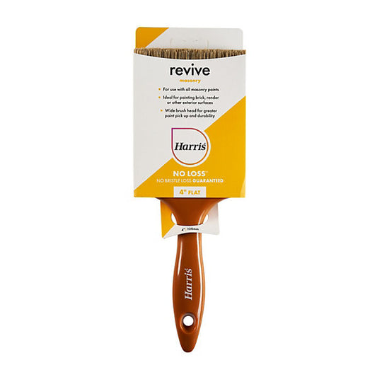 Harris Revive 4" Fine filament tip Soft grip Exterior Flat paint brush