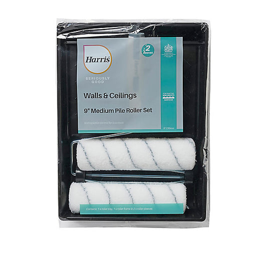 Harris Seriously good Woven fabric Medium pile Roller set, 4 pieces