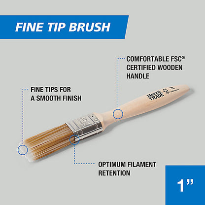 Harris Trade Emulsion & Gloss 1" Fine tip Comfort Interior Paint brush