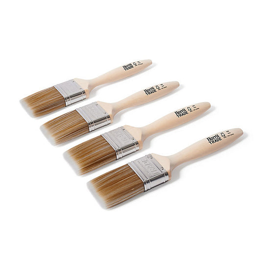 Harris Trade Emulsion & Gloss 2" Fine tip Comfort Interior Paint brush, Pack of 4