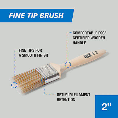 Harris Trade Emulsion & Gloss 2" Fine tip Comfort Interior Paint brush