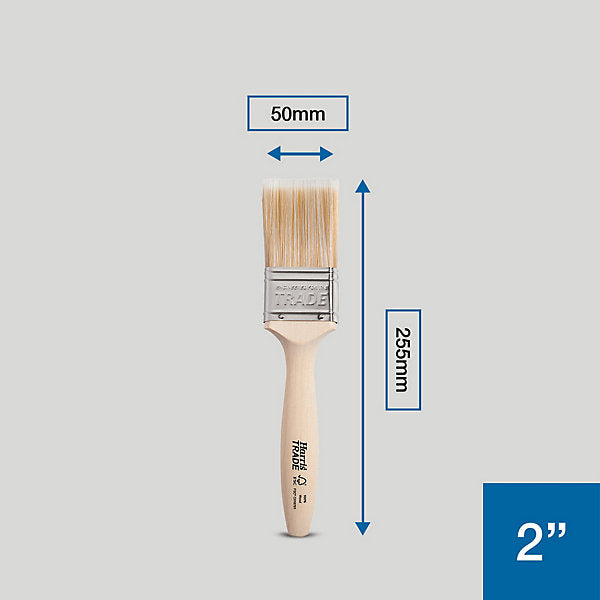 Harris Trade Emulsion & Gloss 2" Fine tip Comfort Interior Paint brush