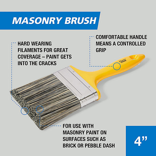 Harris Trade Masonry 4" Flat tip Comfort Exterior Paint brush
