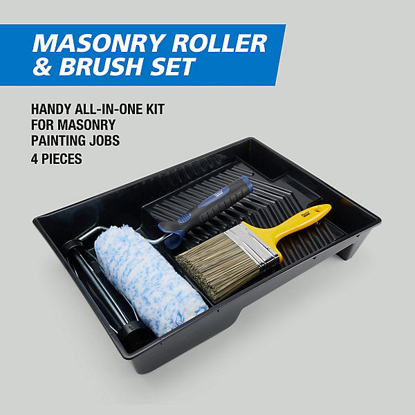 Harris Trade Masonry Polyamide 9" Roller kit, 4 pieces