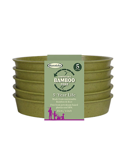 Haxnicks Sage Green Saucer (Dia)15cm, Pack of 5