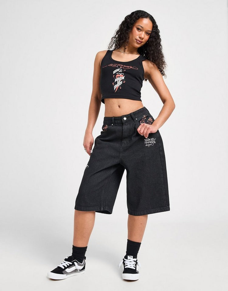 Ed Hardy Dragon Denim Jorts