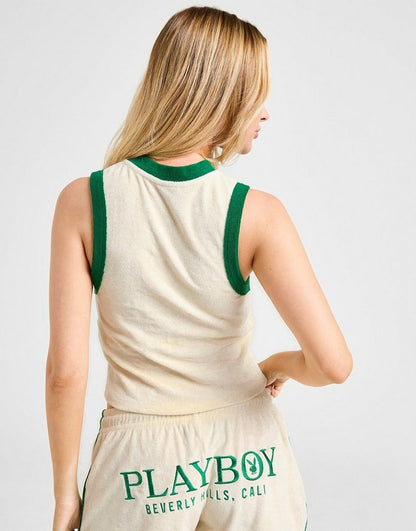 Playboy Cali 1/4 Zip Towel Tank Top