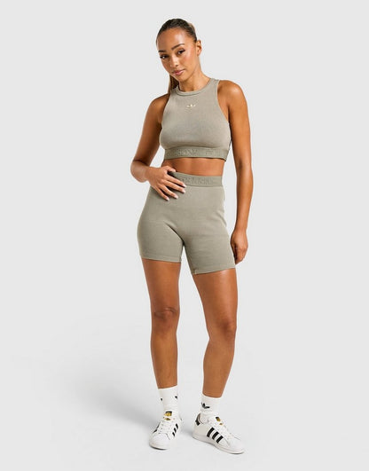 adidas Originals Essentials Washed Rib Crop Top