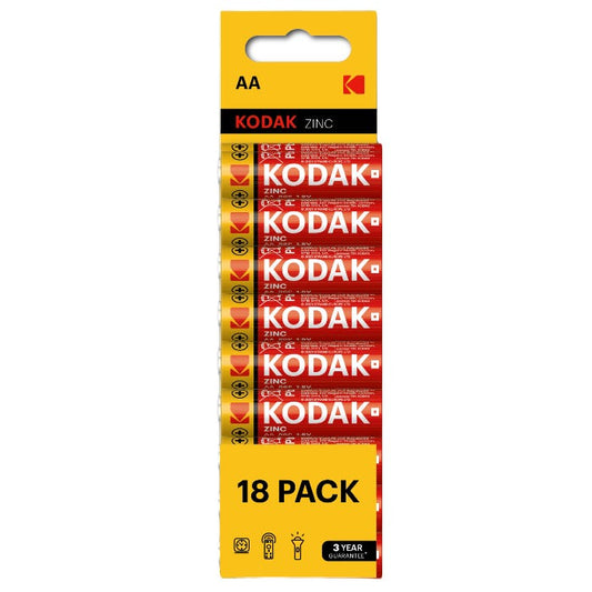 Kodak Zinc Battery AA (Pack Of 18)