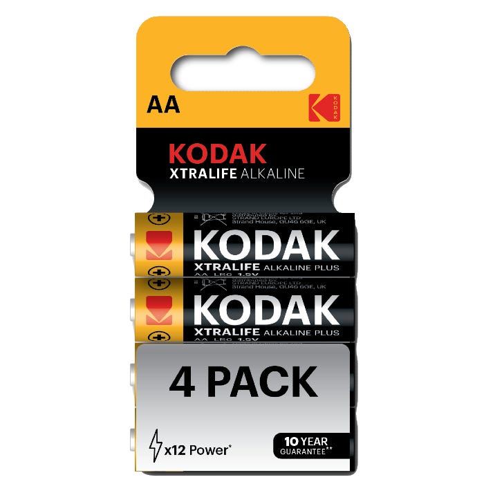 Kodak AA XtraLife Alkaline (Pack of 4)