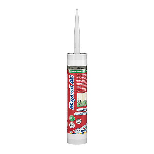 Mapei Mapesil AC Cement grey Solvent-free All-weather Silicone-based Sealant, 310ml