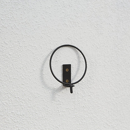 Matt Black Metal Pot hanger (Dia)11cm