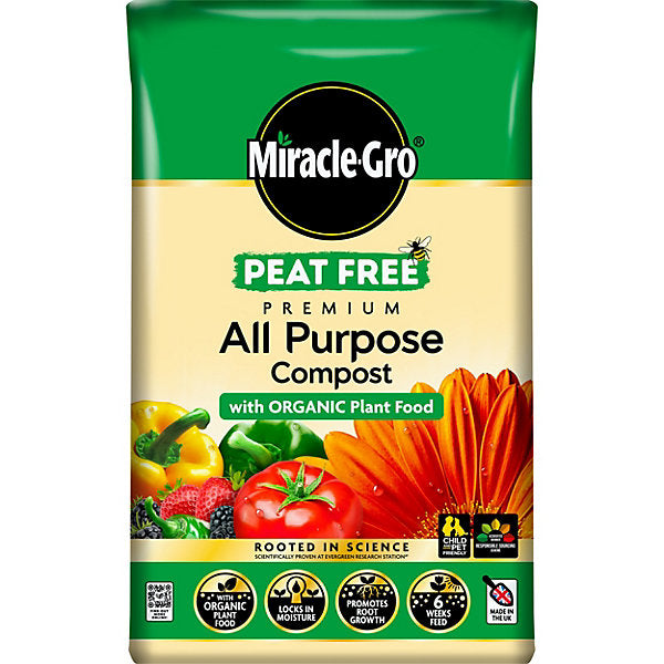 Miracle-Gro Peat-free Multi-purpose Compost 40L