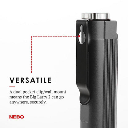 Nebo Big Larry 2 1.87V 1.87W Cordless Integrated LED Non-rechargeable Work light, 500lm