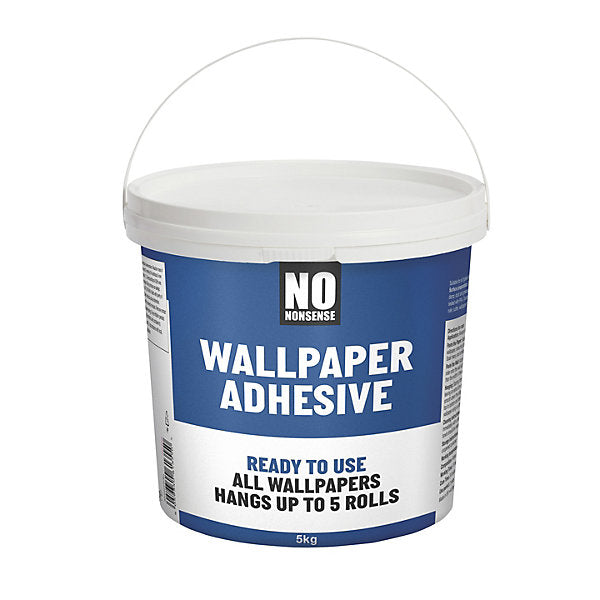 No Nonsense Ready mixed Wallpaper Adhesive 5kg - 5 rolls