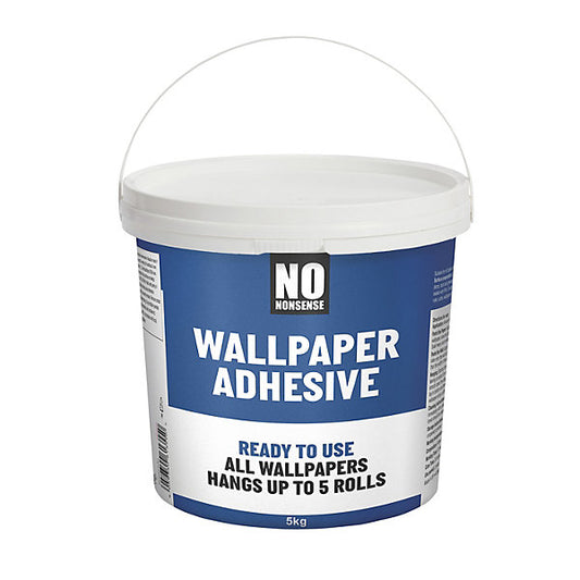 No Nonsense Ready mixed Wallpaper Adhesive 5kg - 5 rolls