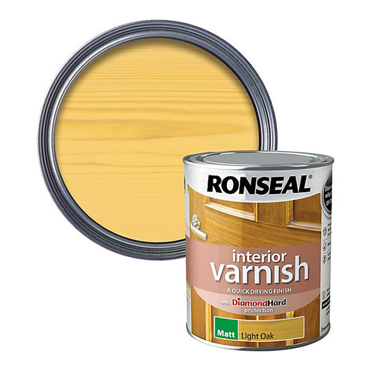 Ronseal Oak Matt Skirting Wood varnish, 750ml