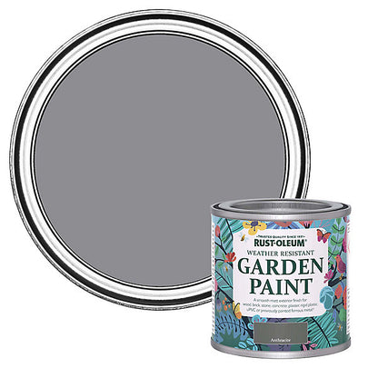 Rust-Oleum Anthracite Matt Multi-surface Exterior Topcoat Paint, 125ml Tin