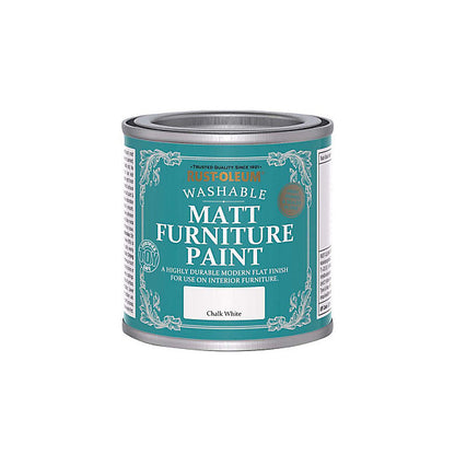 Rust-Oleum Chalk White Matt Multi-room Furniture paint, 125ml