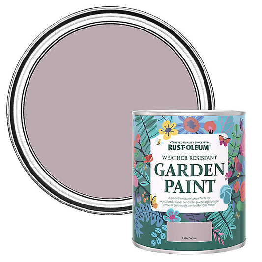 Rust-Oleum Lilac Wine Matt Multi-surface Exterior Topcoat Paint, 750ml Tin