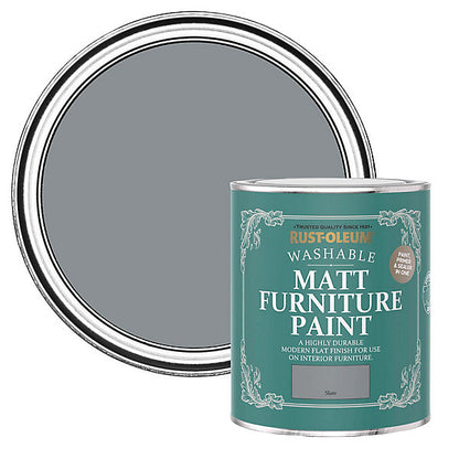 Rust-Oleum Slate Matt Multi-room Furniture paint, 750ml
