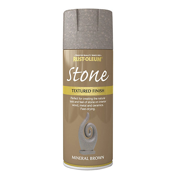 Rust-Oleum Stone Mineral brown Multi-surface Spray paint, 400ml
