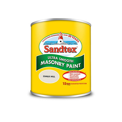 Sandtex Ultra smooth Chalk hill brown Masonry paint, 150ml Tester pot