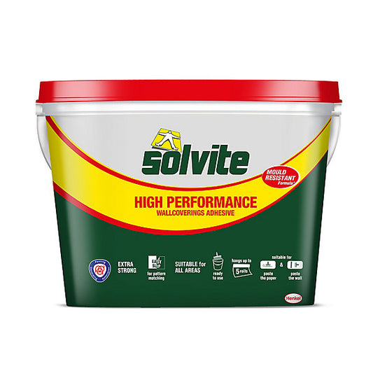 Solvite Ready mixed Wall covering Adhesive 4.5kg - 5 rolls