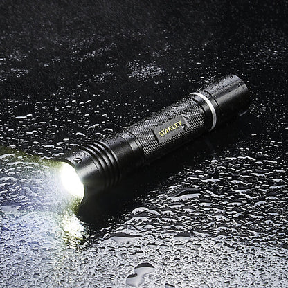 Stanley Black Rechargeable 650lm LED Battery-powered Torch