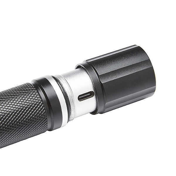 Stanley Black Rechargeable 650lm LED Battery-powered Torch