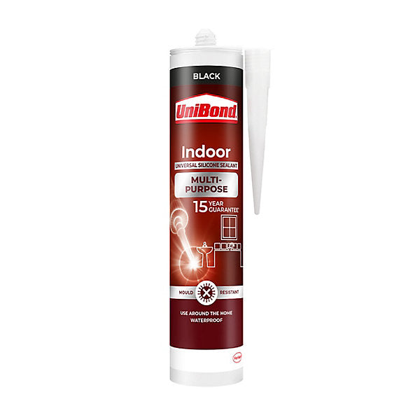 UniBond Silicone-based Black Sealant, 280ml