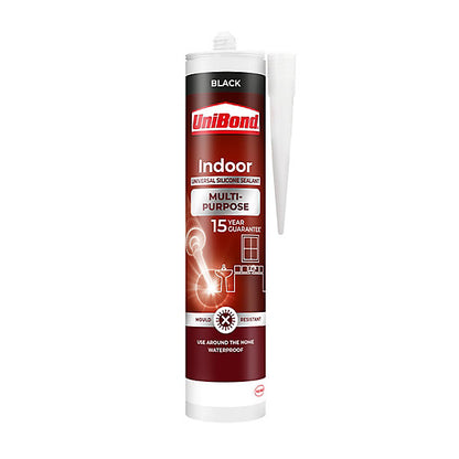 UniBond Silicone-based Black Sealant, 280ml