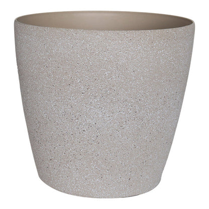 Verve Beige Recycled plastic Plant pot (Dia) 35cm, (H)33cm