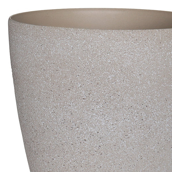 Verve Beige Recycled plastic Plant pot (Dia) 35cm, (H)33cm