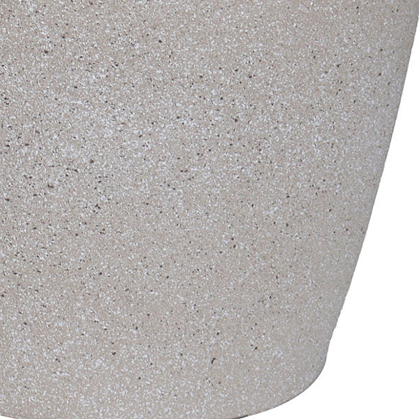 Verve Beige Recycled plastic Plant pot (Dia) 35cm, (H)33cm
