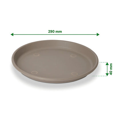 Verve Florus Taupe Bell pot Saucer (Dia)29cm