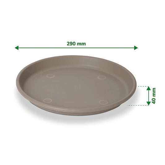 Verve Florus Taupe Bell pot Saucer (Dia)29cm