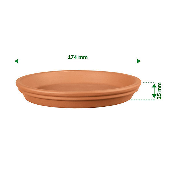 Verve Laleh Terracotta Saucer (Dia)17.4cm