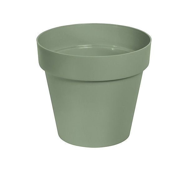 Verve Nurgul Matt Deep lichen green Plastic Plant pot (Dia) 30cm, (H)26.6cm, 12L