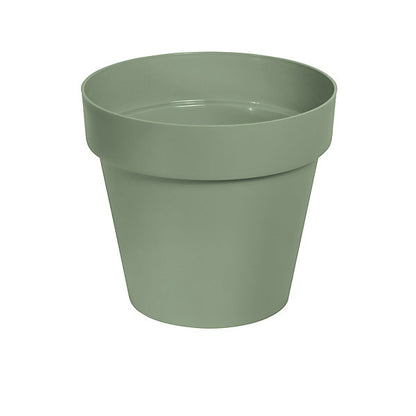 Verve Nurgul Matt Deep lichen green Plastic Plant pot (Dia) 30cm, (H)26.6cm, 12L