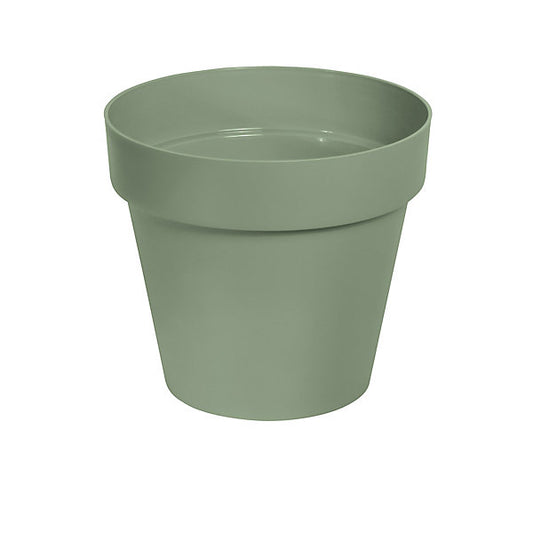 Verve Nurgul Matt Deep lichen green Plastic Plant pot (Dia) 30cm, (H)26.6cm, 12L