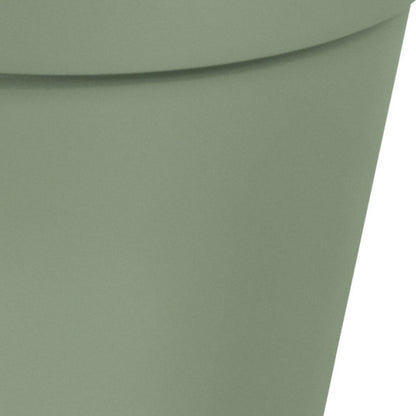 Verve Nurgul Matt Deep lichen green Plastic Plant pot (Dia) 30cm, (H)26.6cm, 12L