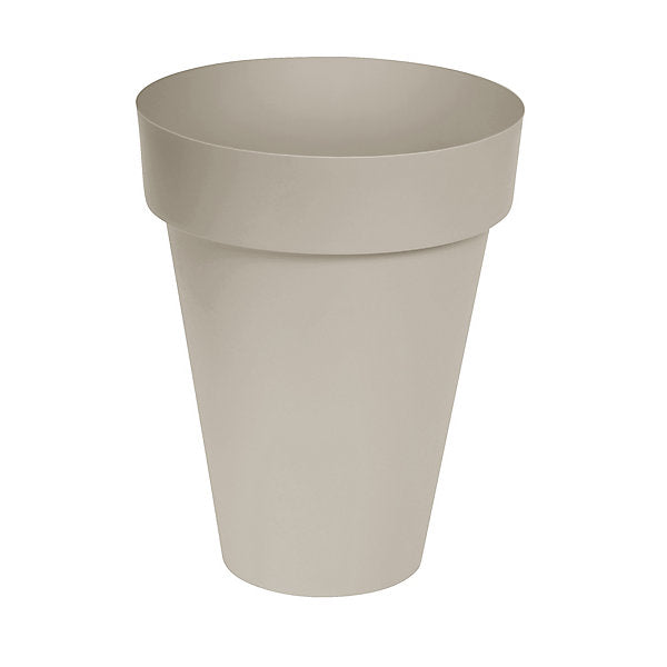 Verve Nurgul Matt Peyote Beige Plastic Plant pot (Dia) 46cm, (H)57.7cm, 55L
