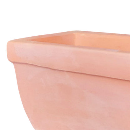 Verve White washed Stone White washed Rectangular Planter (H)15cm (W)30cm