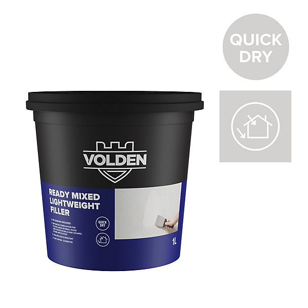 Volden White Paste Ready to use Multi-purpose Filler, 1L 420g