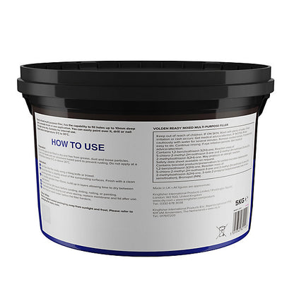 Volden White Paste Ready to use Multi-purpose Filler, 5kg